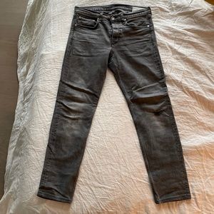 Grey distressed Rag and Bone men's jeans